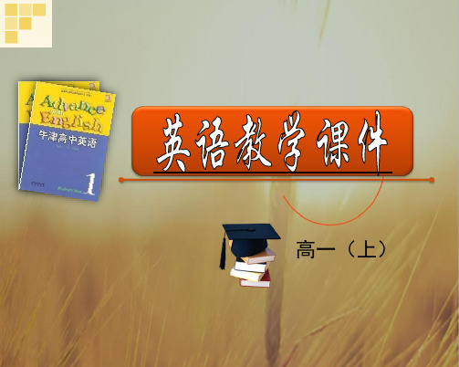 江苏省南京市金陵中学河西分校牛津译林版高一英语必修一课件 Unit1  power