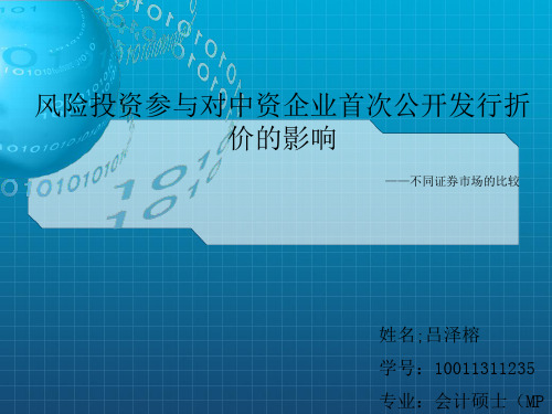 《创业投资I》PPT课件