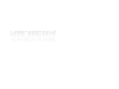5米宽厚板厂炼钢液压系统简介