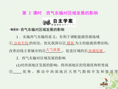 【人教版】西气东输对区域发展的影响PPT