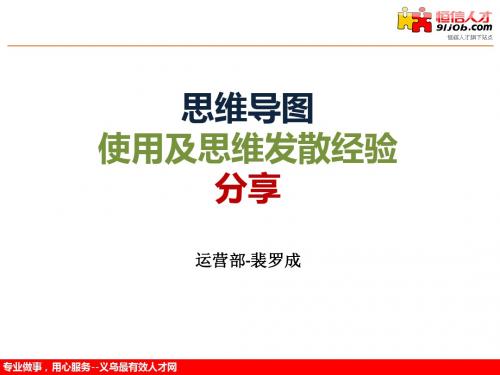 思维导图经验分享