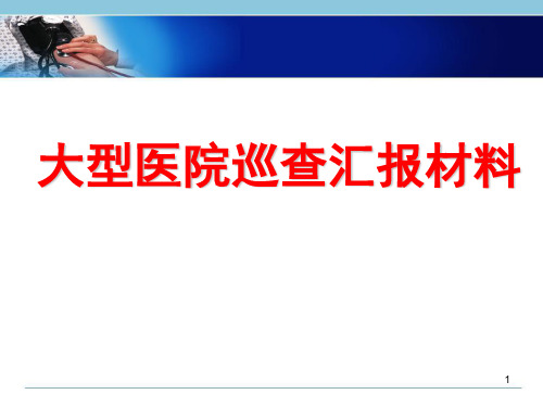 大型医院巡查PPT精选课件