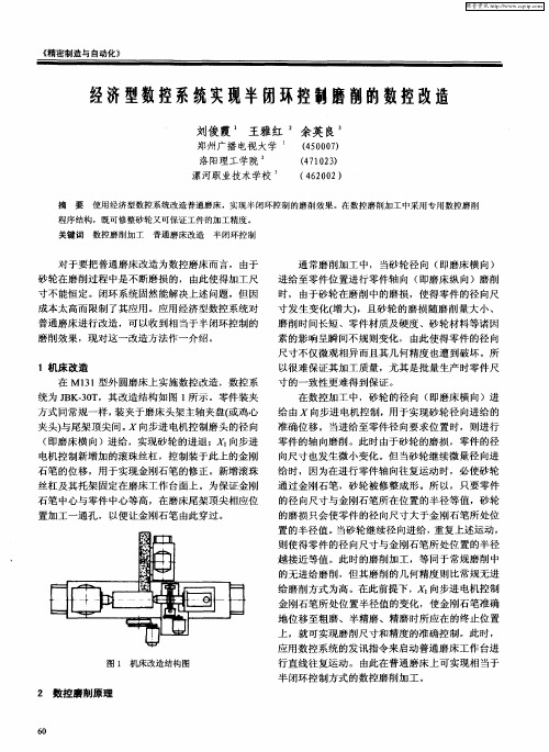 经济型数控系统实现半闭环控制磨削的数控改造