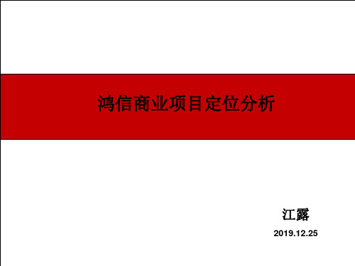 2021鸿信商业项目定位分析.ppt