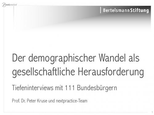 Demographischer Wandel