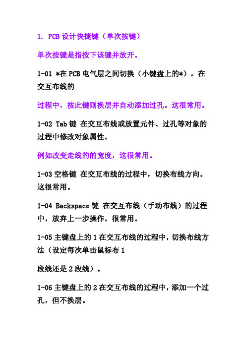 AD实用快捷键