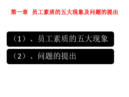 员工素质模型设计