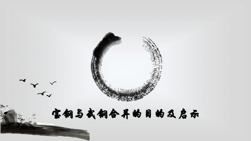 宝钢与武钢合并的启示课件