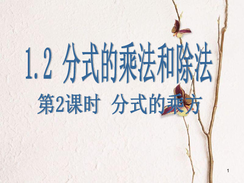 八年级数学上册 1.2 分式的乘法与除法 第2课时 分式的乘方课件 (新版)湘教版.pptx