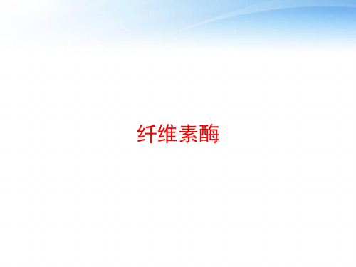 纤维素酶 ppt课件