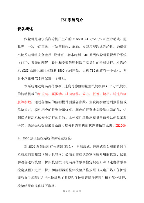 TSI系统简介