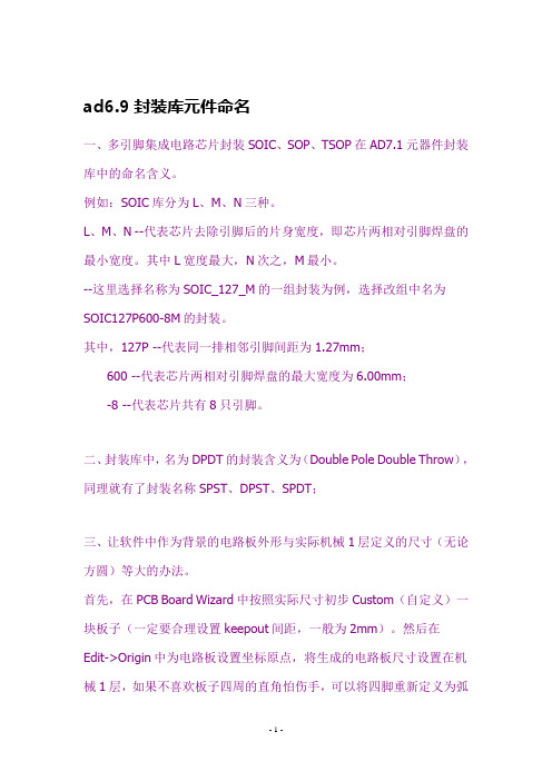 AD6.9元件库解读 初级