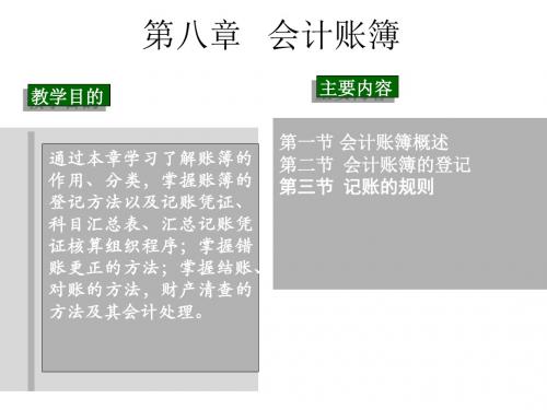 会计学原理_第八章_会计账簿-67页精品文档