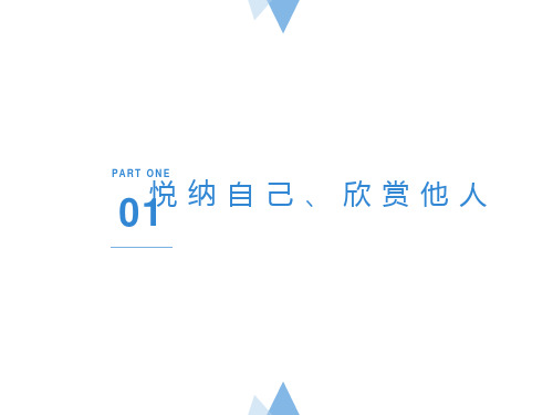 悦纳自己欣赏他人 主题班会