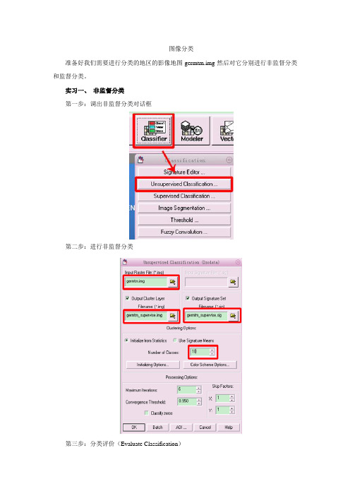 图像分类和制作专题地图