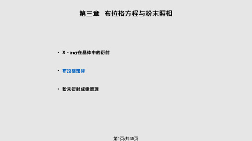 3.布拉格方程PPT课件