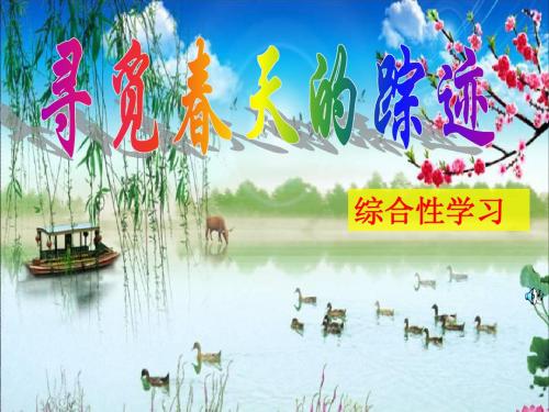 综合性学习《寻觅春天的踪迹》ppt课件