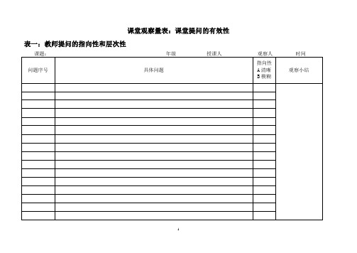 课堂观察量表[1]