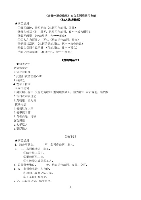 【免费下载】人教版高中语文必修一至必修五
