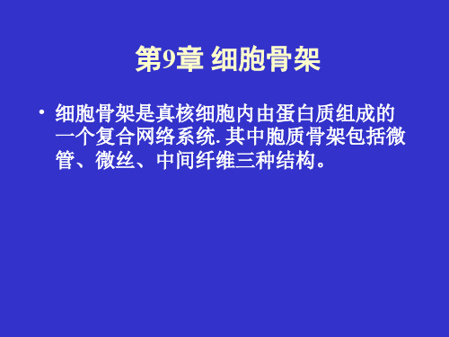 第9章细胞骨架-精品文档54页