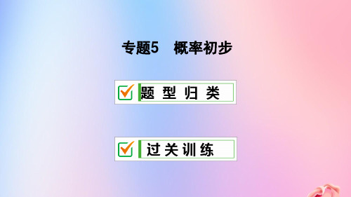 2018-2019学年九年级数学上册 期末复习 专题5 概率初步课件 (新版)新人教版