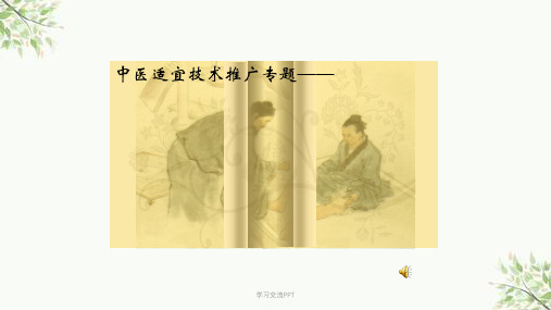 中医适宜技术推广督灸ppt课件