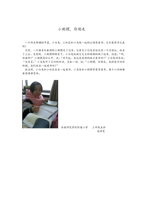 小刺猬,你别走