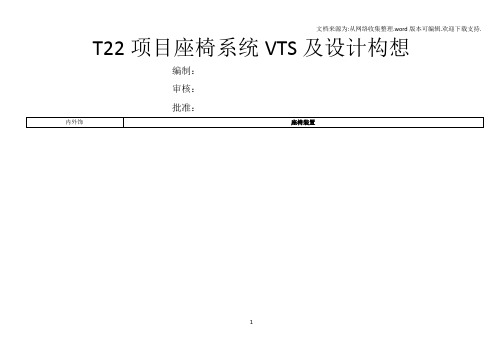 T22部件VTS-座椅系统