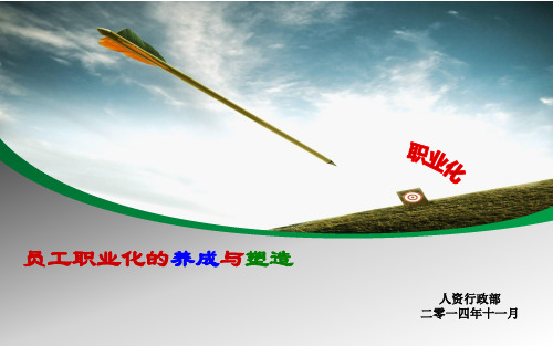 一般员工)员工职业化的养成与塑造..
