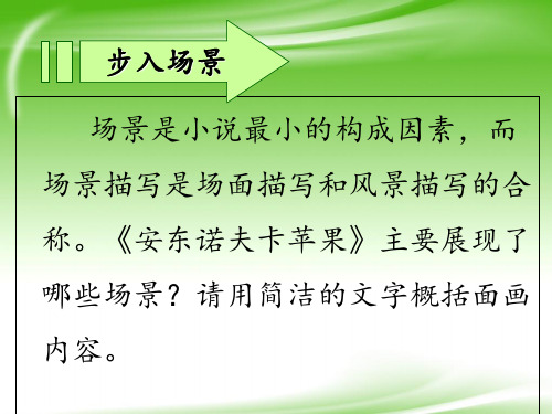 人教版选修《外国小说欣赏》 《安东诺夫卡苹果》