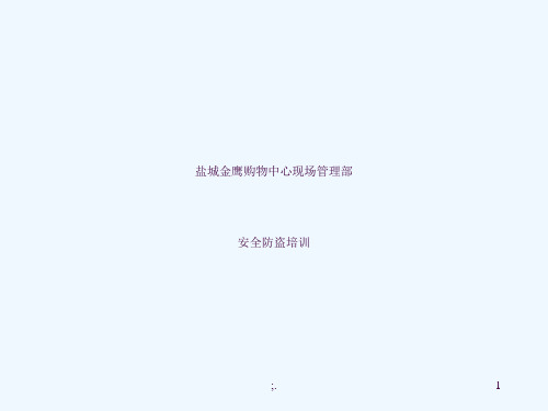 百货商场平安防盗培训ppt课件