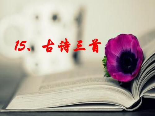 语文s版六年级下15.古诗三首