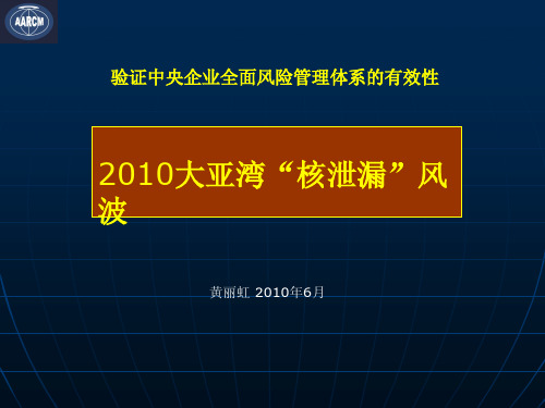 案例-2010大亚湾核电站风波