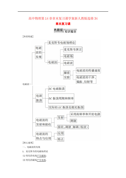 高中物理第14章章末复习课学案新人教版选修34