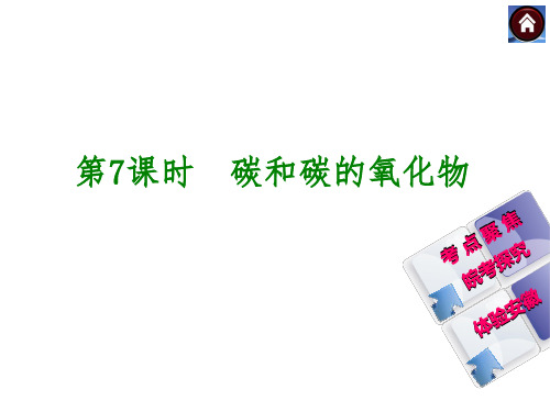 (人教版安徽省)中考化学总复习基础课件【专题七】碳和碳的氧化物(42页)