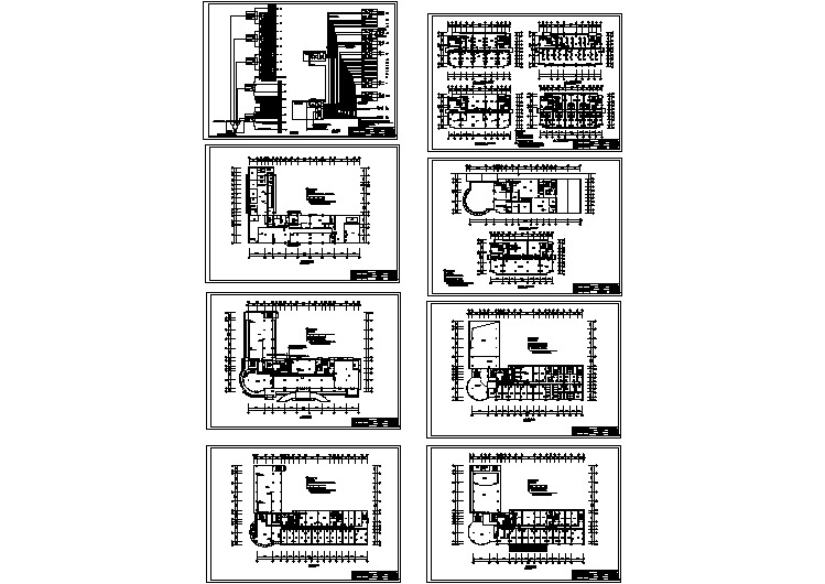 宾馆写字楼弱电消防设计全套cad施工图