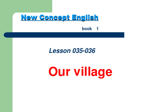 新概念英语第一册lesson 35-36课件