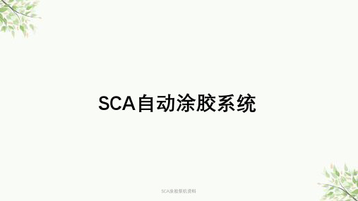 SCA涂胶泵机资料课件