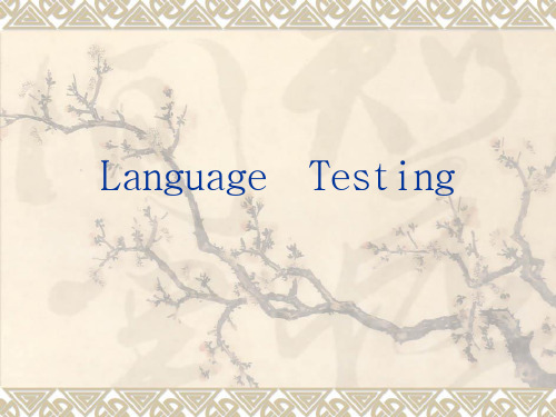 Language  Testing