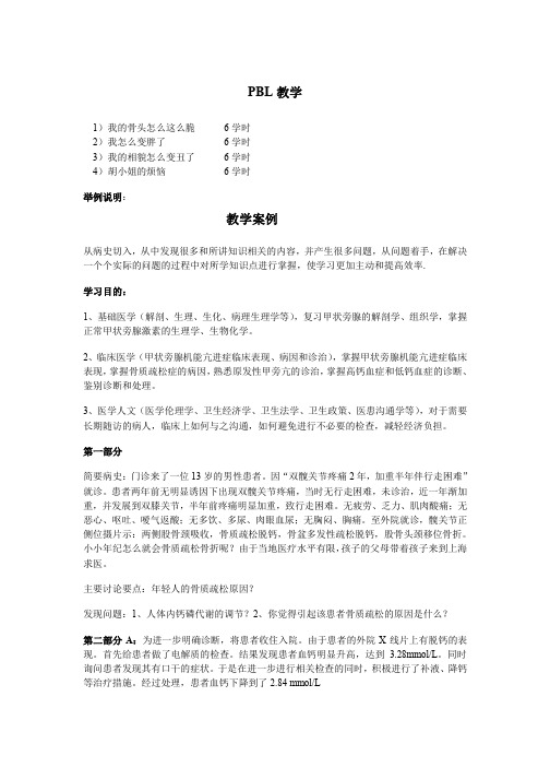 PBL教学教学案例