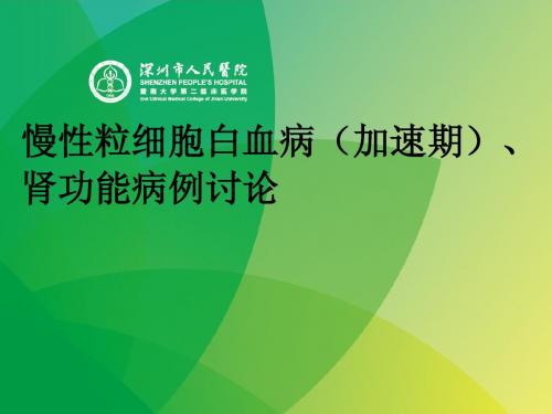 血液内科病历讨论(白血病2013年9月修改)