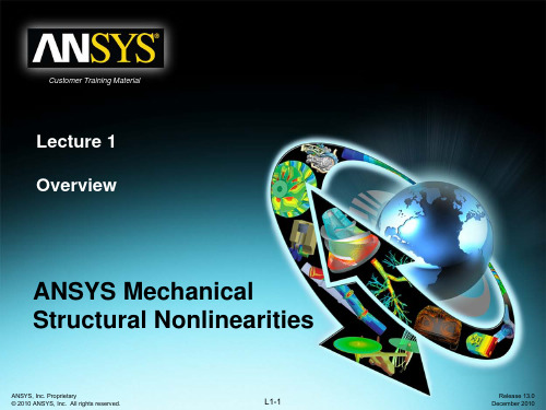Ansys16.1非线性分析官方培训教程Mechanical-Nonlin_13.0_Ch01_Overview