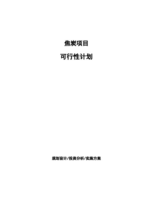 焦炭项目可行性计划