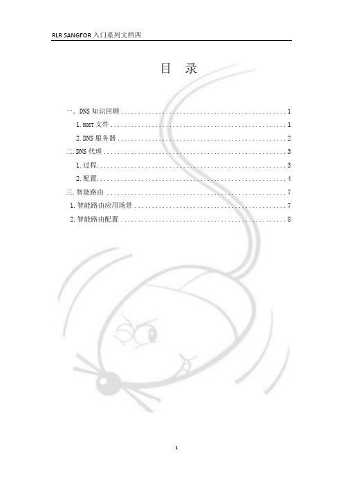RLR-SANGFOR AD DNS代理和智能路由(出站)
