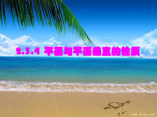 人教B教材PPT《平面与平面垂直》ppt1