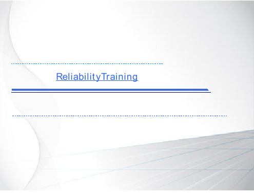 Semiconductor Reliability Training