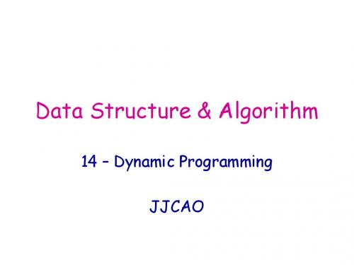 Dynamic Programming