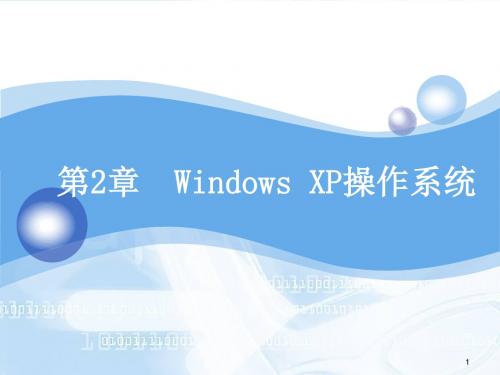 Windows XP操作系统 介绍