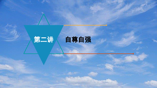 中考政治模块一成才中的我第二讲自尊自强复习课件