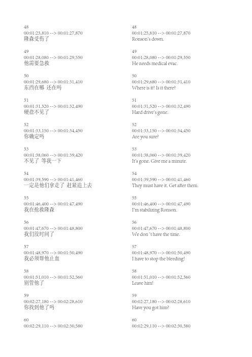 007大破天幕杀机中英双语横排